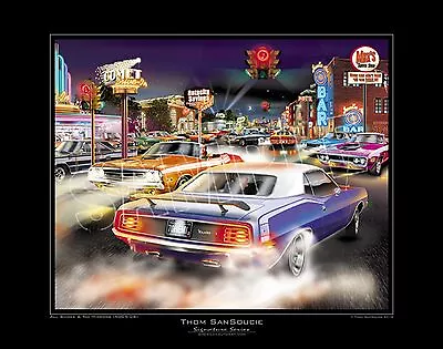 Hemi  Mopar Color Giclee Car Art Print 4005-cs  Free Usa Shipping  • $34.99