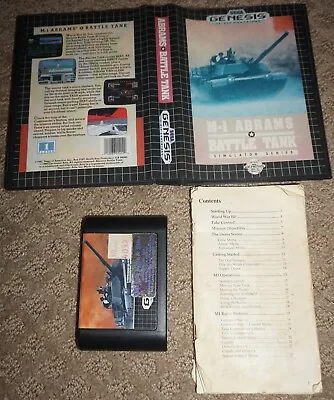 M-1 Abrams Battle Tank (Sega Genesis) Complete FAIR • $12.49