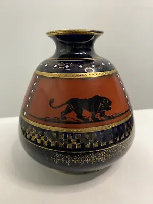 Antique Ernst Wahliss Vienna Small Vase With Lions • $55