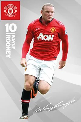 Manchester United Rooney 10 Poster (61x91cm) Picture Print New Art • $12.95