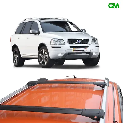 To Fits Volvo XC90 2002-2014 Roof Rack Cross Bars Black Roof Bars 2pcs Luggage • $131.97