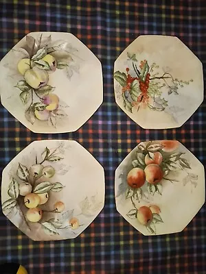 Antique T & V Limoges France Hand Painted Fruit Plates 7 1/4 Inches • $30