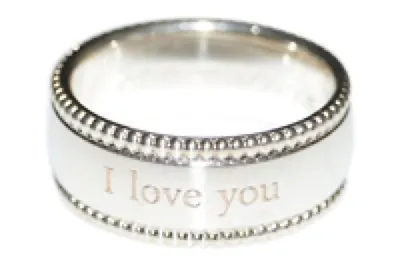 Solid 925 Sterling Silver I LOVE YOU 6mm Band Ring Comes Gift Boxed Sizes G-Z • $18.66
