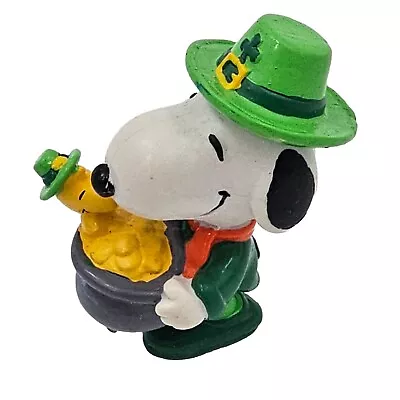 RARE HTF Vintage 1972 Irish Snoopy St. Patrick' Day PVC Figure Pot Of Gold • $29.99