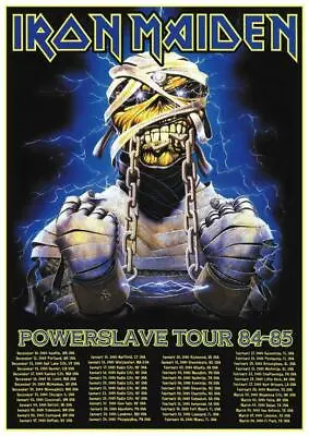 Iron Maiden - 24  POSTER Powerslave Tour EDDIE Heavy Metal Print - AMAZING IMAGE • $26.89