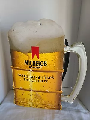 18  X 15  MICHELOB Beer Adver. Cardboard MUG;ANHE.-BUSCH INC. • $33.25