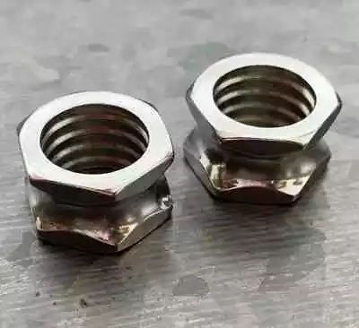 PAIR Hexagon Bolt Tunnels Screw 316L Surgical Steel Double Flare Plugs Gauges • $12.95