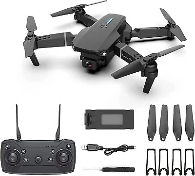 Drone Pro RC Mini WIFI FPV Quadcopter Wide Angle HD 4K 1080P Camera 3 Batteries • £50