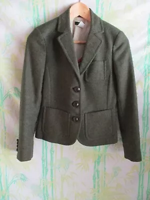 J Crew Robert Noble Scotland Green Wool Tweed Fitted Blazer Jacket P2 • $99.99