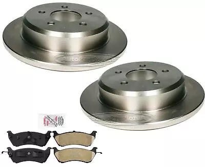 Rear Disc Brake Rotors & Pads For 96-02 Lincoln Town Car Rear W/ Steel Caliper • $131