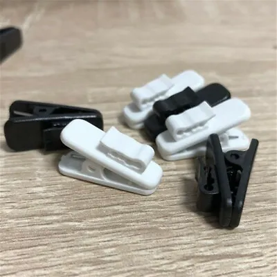 10x Cable Cord Wire Clip Clamp Collar Lapel Shirt Holder For Headphone Earphone • £2.44