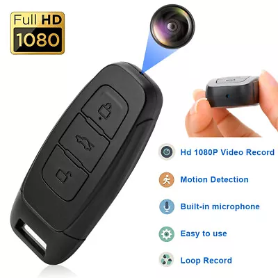 1080P Car Key 1 Camera Motion Detection Mini Hidden Micro Security Camera 128G • £8.99