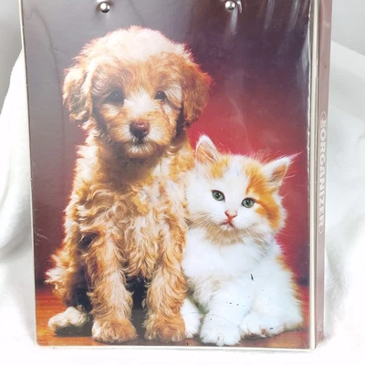 $24.99 • Buy Vintage Mead The Organizer Notebook Kitten Puppy Trapper Keeper