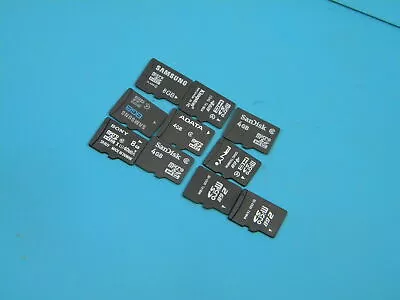 Lot Of 10 MicroSD Memory Cards 8GB 4GB 2GB Kingston SanDisk Sony Samsung ADATA • $22.95