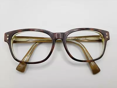 Vintage Bruce England Model 887 Unisex Oval Eyeglasses Frames - Brown • $26.95