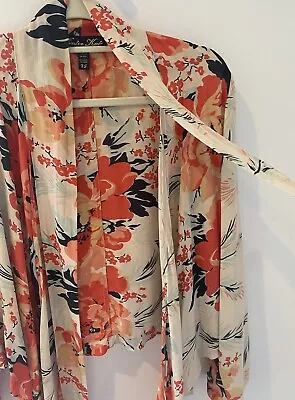 Winter Kate Vintage Floral Silk Crop Kimono Top Size XS (AU 8-10)  • $50