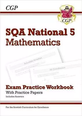 National 5 Maths: SQA Exam Practice Workbook - Includes Answers By CGP Books ... • £8.42
