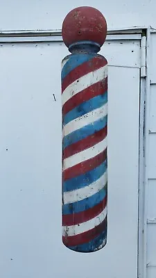 Antique Solid Wood Barber Pole 30  Height • $400