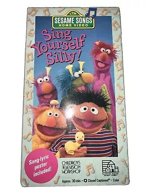 Sesame Street Home Video VHS Tape Sing Yourself Silly Sing Along Vintage 1990 • $10