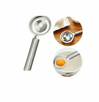 Egg Yolk Separator Sieve Stainless Steel Breakfast Baking Desserts Kitchen Tool • £2.99