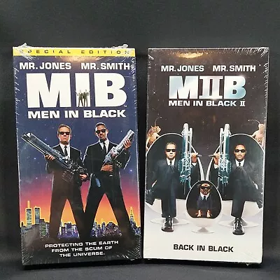 Men In Black 1 And 2  VHS Brand New Sealed 2000 And 2002 • $9.95