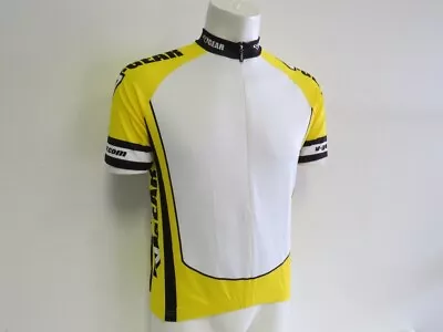 Verge Men's Small Short Sleeve Cycling Jersey Yellow/White New • $12