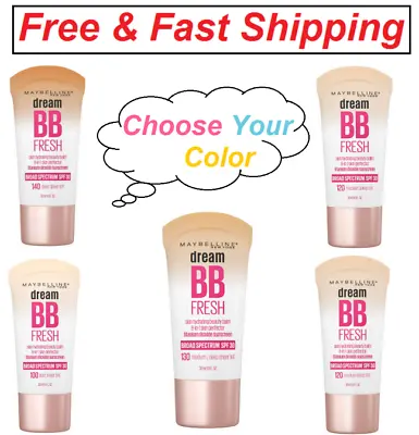Maybelline Dream Fresh 8 In 1 Skin Perfector BB Cream Deep 1 Fl Oz. Select Color • $12.45