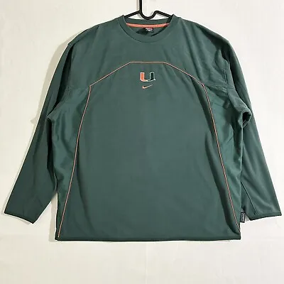 Nike Mens Miami Hurricanes Sweater Size 2XL • $25.38