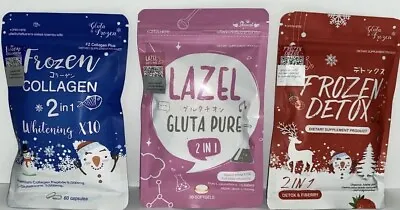 Frozen Collagen + Frozen Detox Diet Weight + Lazel Gluta Pure Whitening  🇺🇸 • $28.90