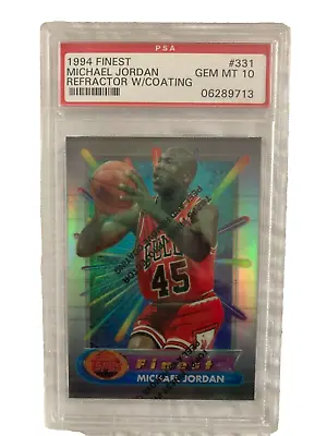 1994 Finest Michael Jordan Refractor W/Coating PSA 10 • $20000