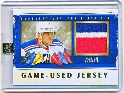 2013-14 ITG Superlative First Six Marian Gaborik Jerseys Gold Patch #GUJ-10 /10 • $17.95