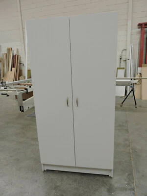 $190 • Buy Wardrobe -180cmHx90cmWx41cm D, 5 Shelves(3 Adj) 2 Door, White PICK UP ONLY