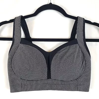 Lululemon Ta Ta Tamer Sports Bra 32DD Multi-Way Straps Gray Hook Eye • $26.99