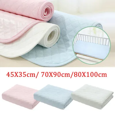 Washable Absorbent Incontinence Bed Pads Mat Sheets Mattress Reusable Protector • £5.60