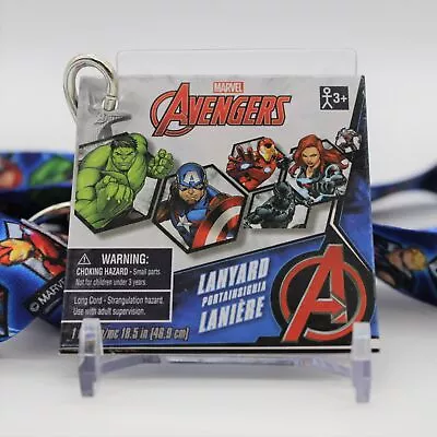 Lot Of 2 Marvel Avengers Lanyard Key Chain ID Strap Hulk Thor Captain America • $9.98