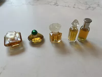 Vintage Lot Of 5 Perfume Miniatures Tresor Ysatis A. S. Forever Etc. • $39.99