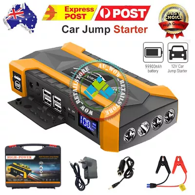 $79.99 • Buy Car Jump Starter Jumper Pack Start Battery Charger Power Bank Booster 99900mAh