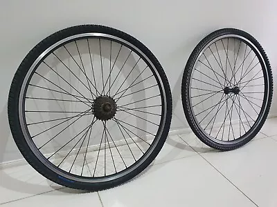 700c Wheels 7spd Shimano Gear Set With New 700x38c Tyres Bike MTB • $120