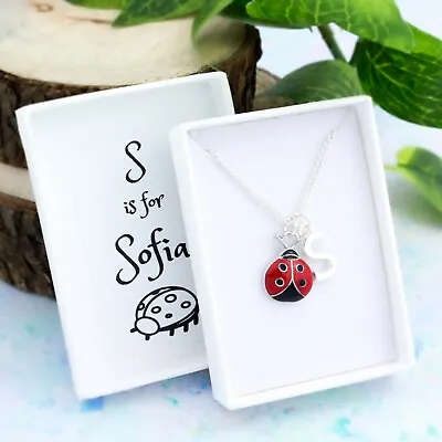 Ladybird Necklace Personalised Gift Children's Jewellery Ladybug Necklace • £16.49