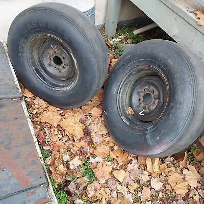   M&H Racemaster Cheater Drag Slicks  59-62 Chevy 409 Wagon Wheels 1955 Gasser • $100