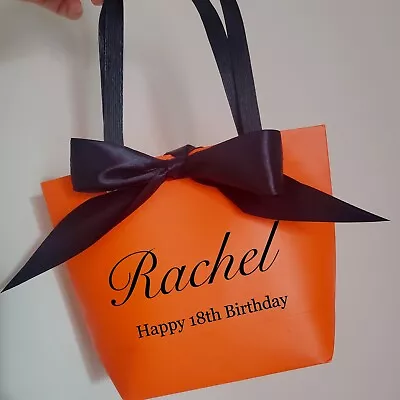 £3.99 • Buy Personalised Gift Bag For Birthday Baby Shower Wedding 18th 30th 40th 50th 60th