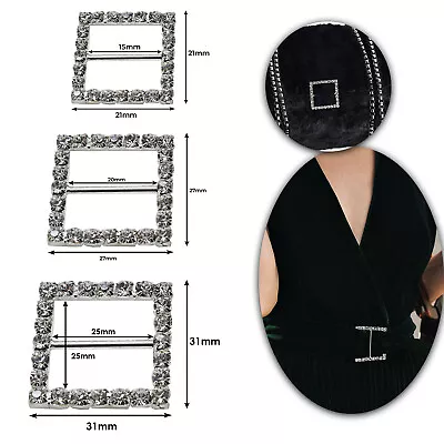 £19.79 • Buy Diamante Rhinestone Crystal Buckle Ribbon Sliders Valentine Wedding Card Décor