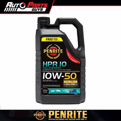 Penrite HPR 10 10W-50 Full Synthetic Engine Oil 5L | HPR10005 • $77.99