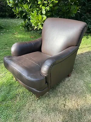 Marks And Spencer Brown Leather Club Chair • £150