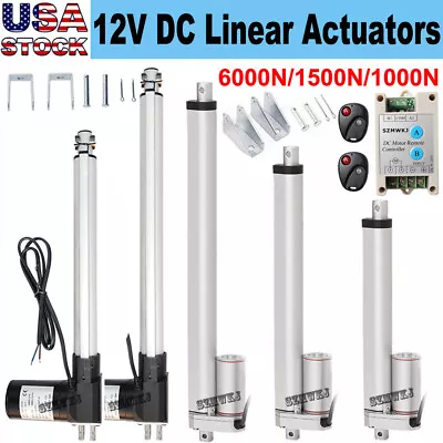 Electric 6000/1500/1000N 12V Linear Actuator Auto Car Lift Heavy Duty Medical CL • $45.99