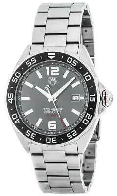 New Tag Heuer Formula-1 Anthracite Dial 43mm SS Men's Watch WAZ2011.BA0842 • $1837.50