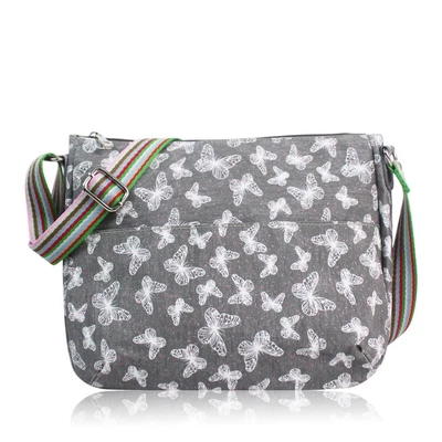 £12.49 • Buy Girls Butterfly Print Crossbody Multi Purpose Bag PU Women's Bag Ladies Glitter