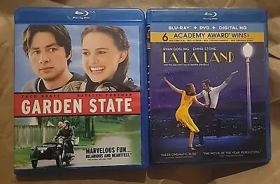 Garden State (Blu-ray 2004); La La Land (Blu-ray/DVD 2016) READ DESCRIPTION!!! • $8