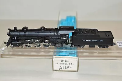 N Scale Atlas Atlantic Coast Line RR 4-6-2 Steam Locomotive Train • $26