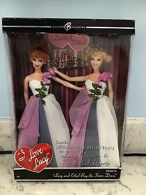 I Love Lucy “Lucy & Ethel Buy The Same Dress” Episode 69 Barbie Collector NIB • $65